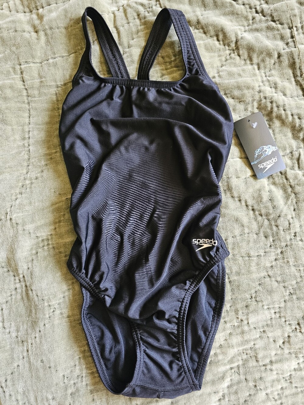 Speedo Women's One Piece Swimsuit FL Eco Solid Super Pro Team Black 30